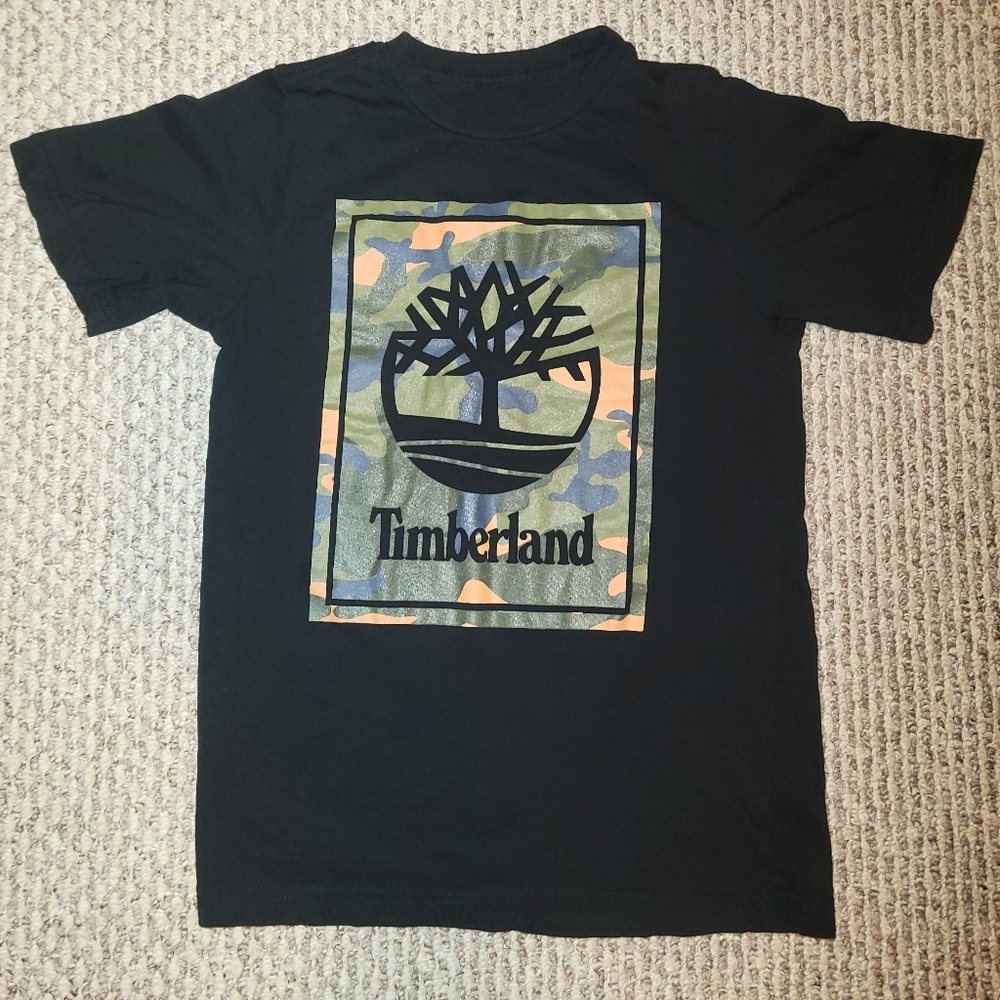 Boys Timberland shirt black size M 10/12